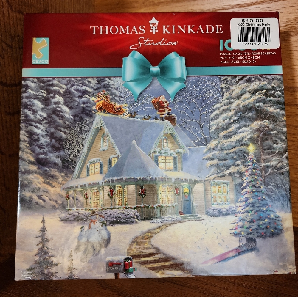 Thomas Kinkade Midnight Delivery 1000 Pieces Jigsaw Puzzle New & Unopened